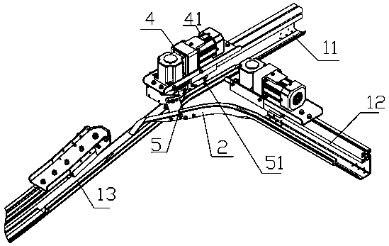 Intelligent rail combining device