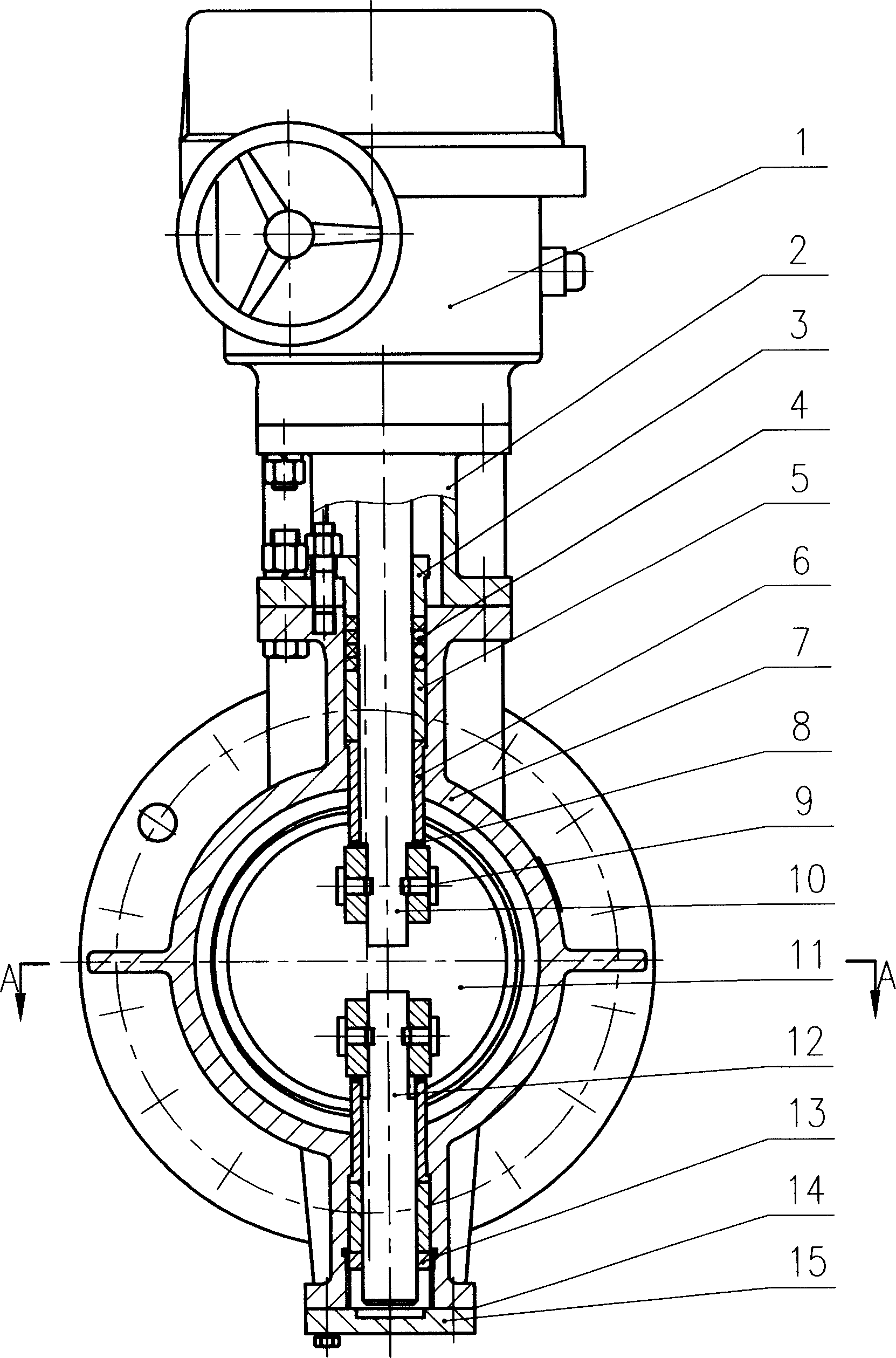 Tilted plate type shifting butterfly valve