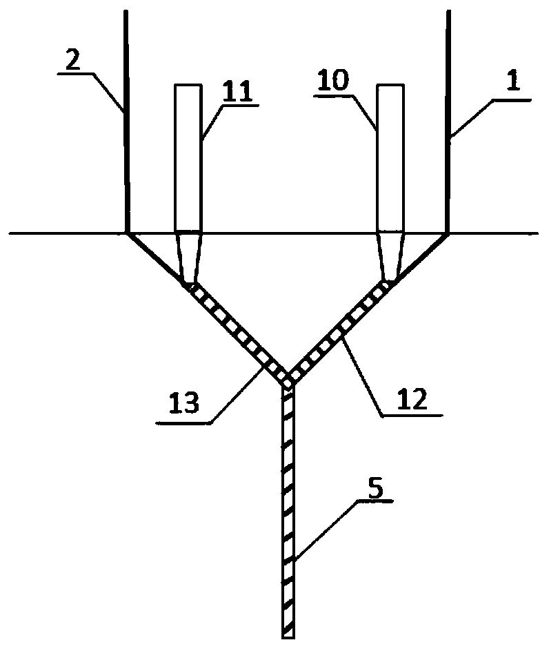 On-line preparation method of hydrophobic yarn for embedded composite spinning