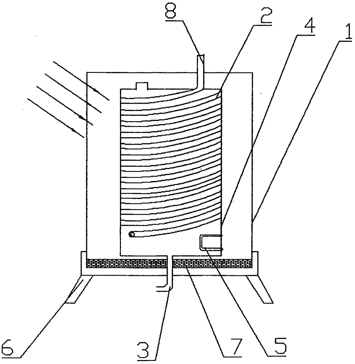 A kind of polymerized solar heating device