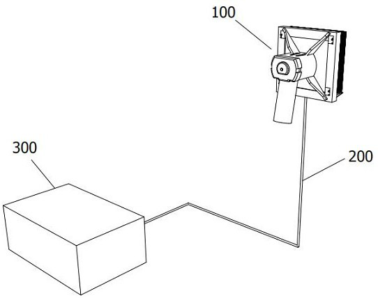 A spray type wall grinding system with adjustable grinding depth