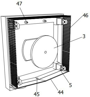 A spray type wall grinding system with adjustable grinding depth