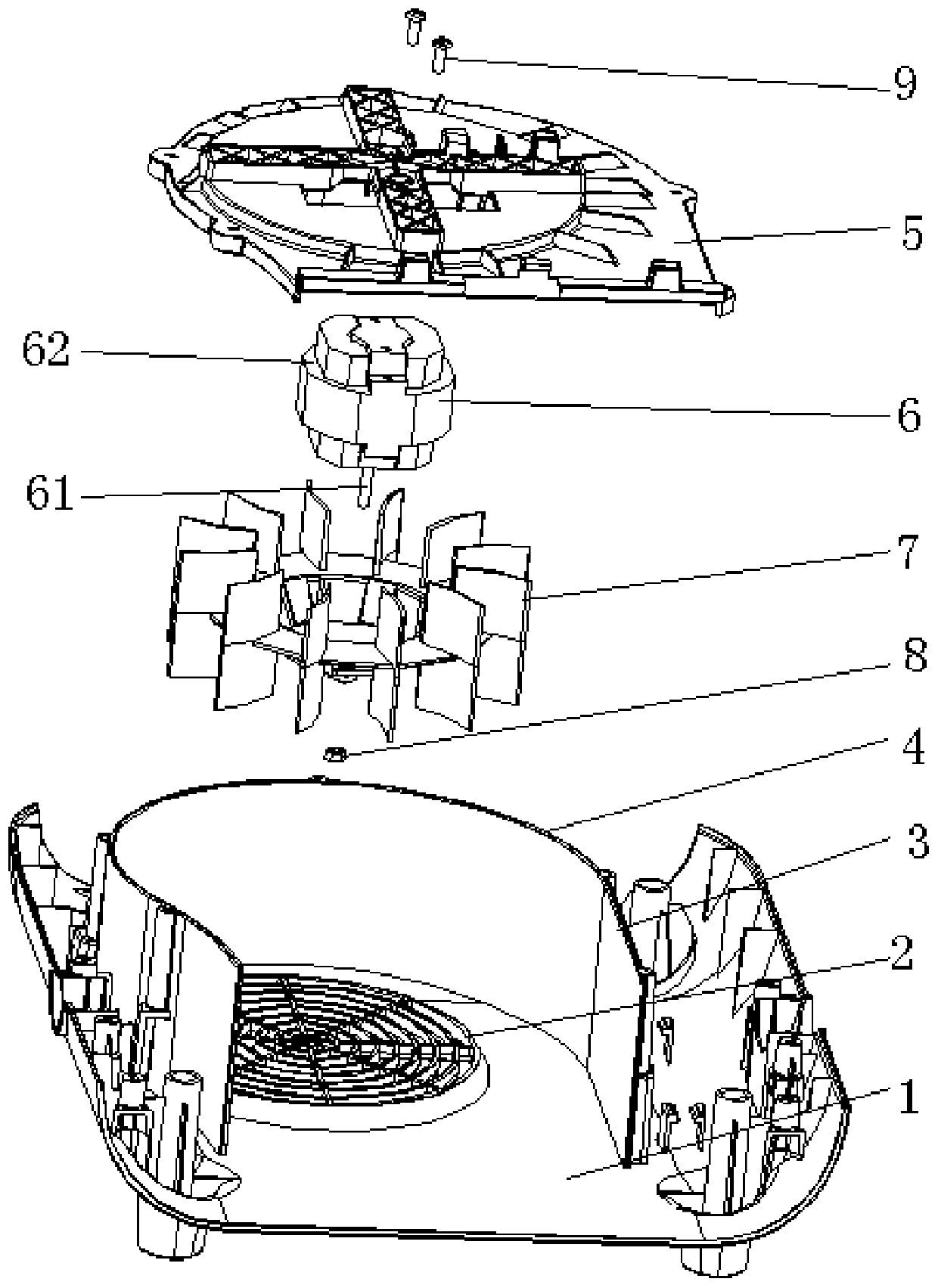 Device with air duct