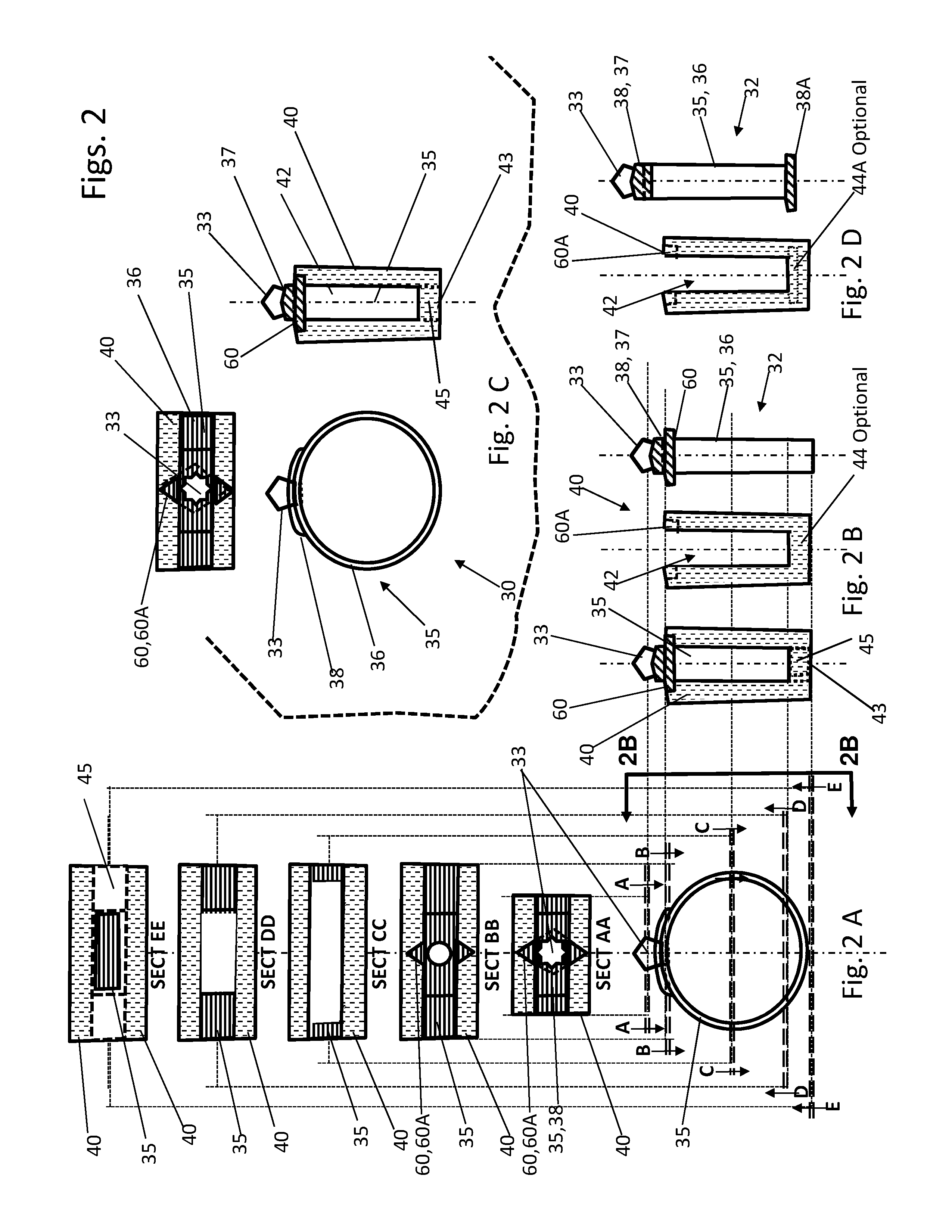 Interlocking ring system and device with interchangeable outer jackets and center rings called a TULIP