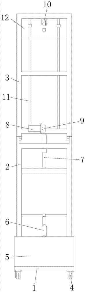 Concrete false bracket supporting device