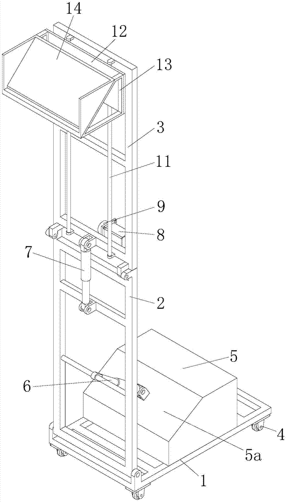 Concrete false bracket supporting device