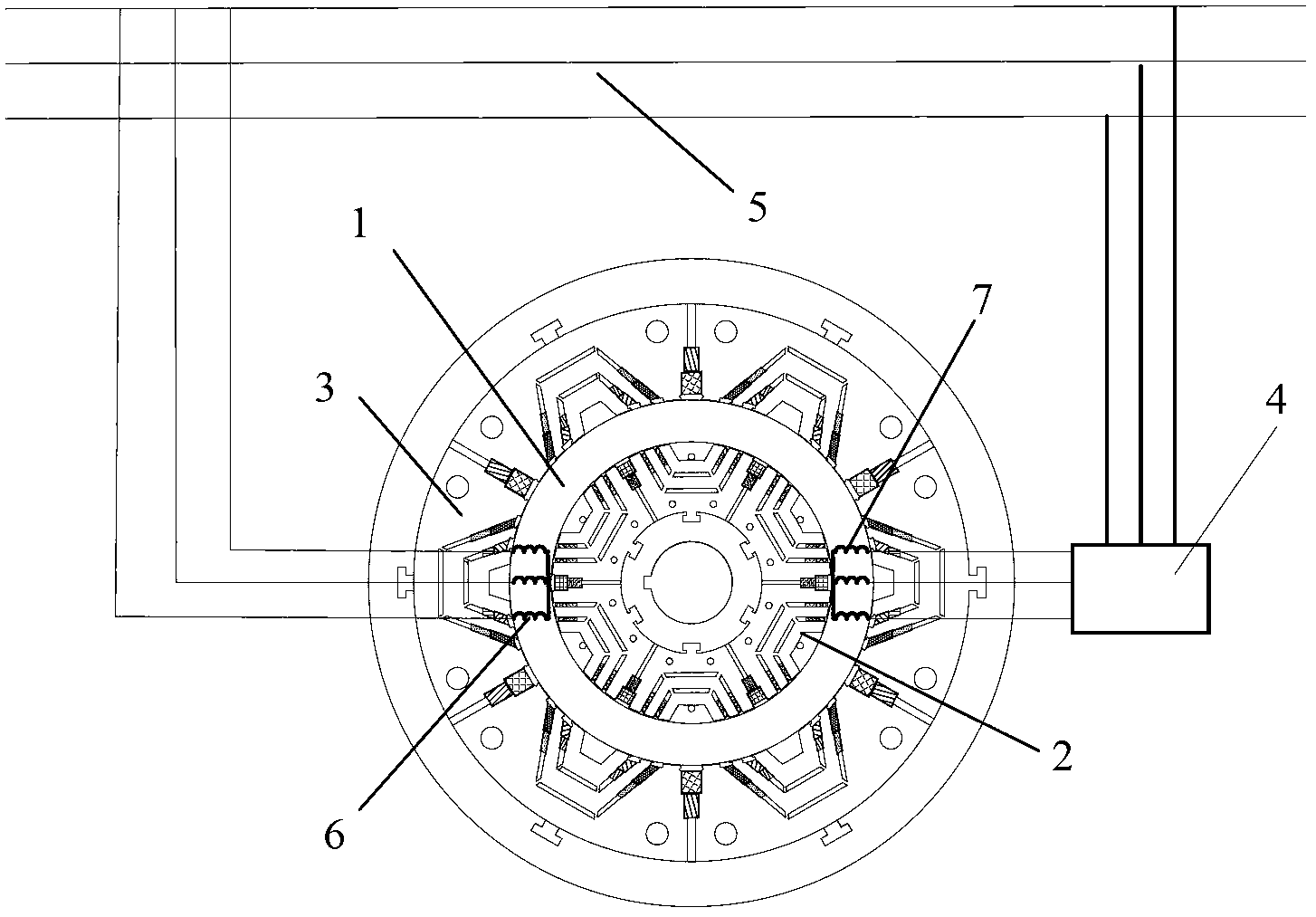 Stator double-winding alternating-current motor with double cage barrier rotors and control method thereof
