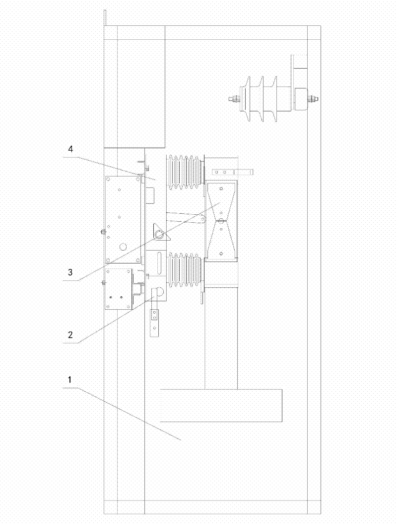 Heavy-current isolating switch cabinet for track traffic