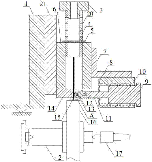 Special quantitative control sharpening device for edging grinding wheel