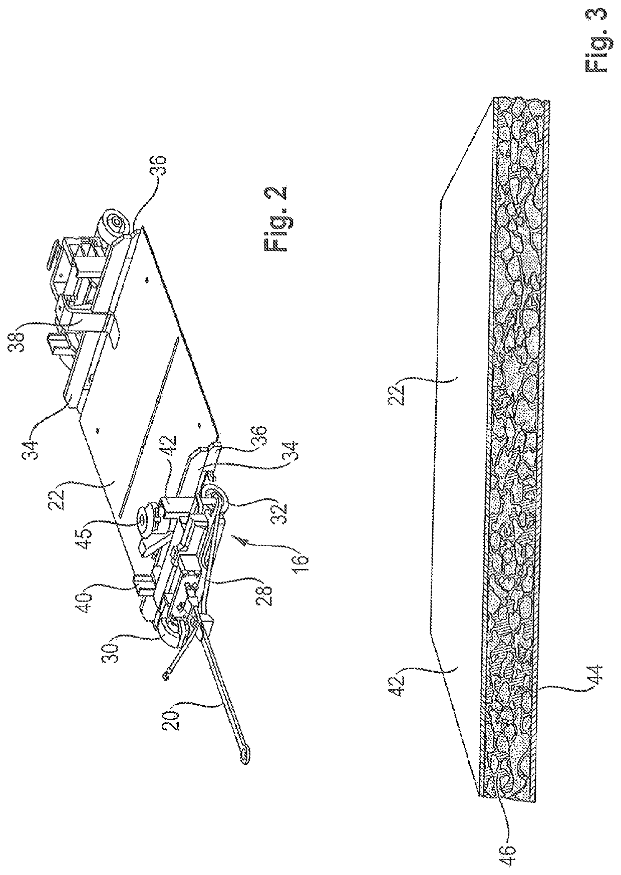 Transport trailer with a chassis and at least one floor platform