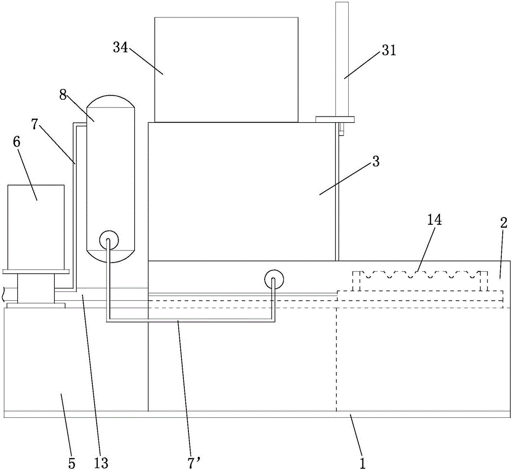 Transmission gear shaft reciprocating automatic cleaning device