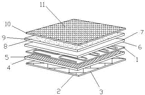 Sub-control temperature regulation type water heating bed mattress