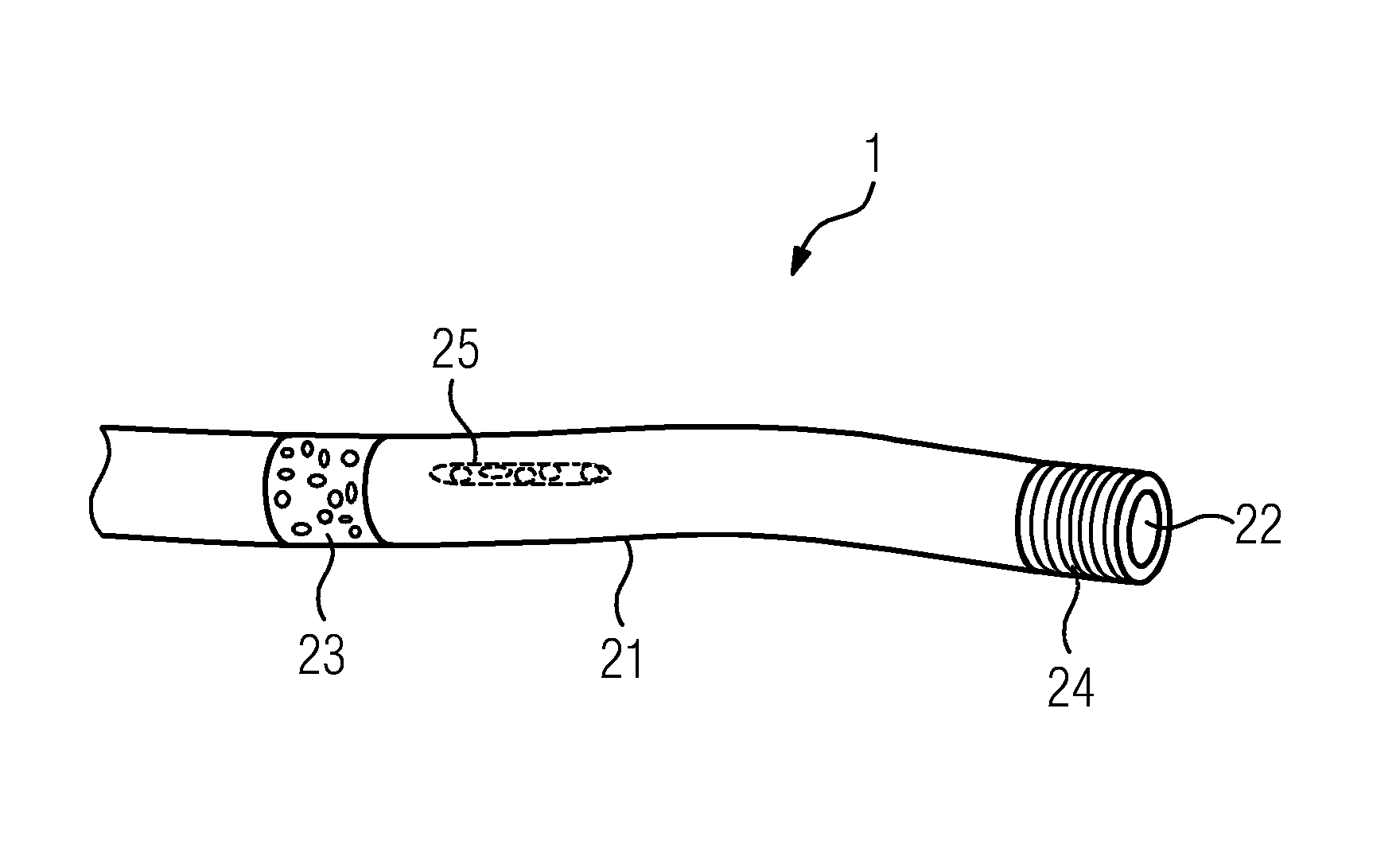 Medical instrument for use with a phase contrast imaging and x-ray recording system with phase contrast imaging