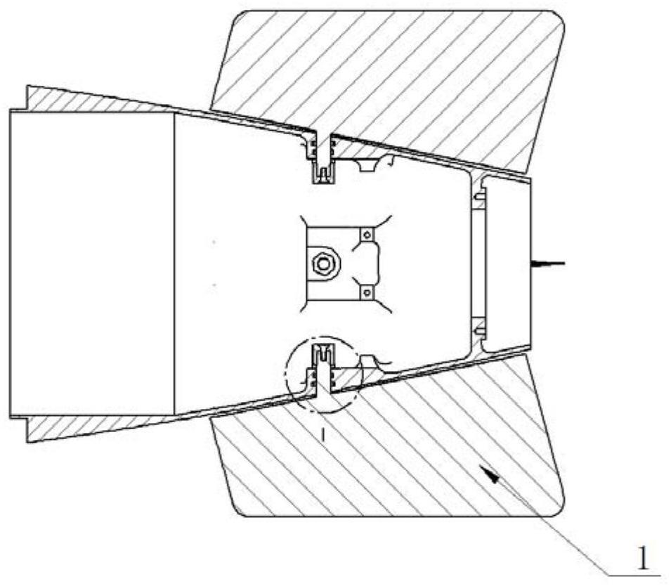 Conveniently-disassembled mounting structure in small rudder cabin