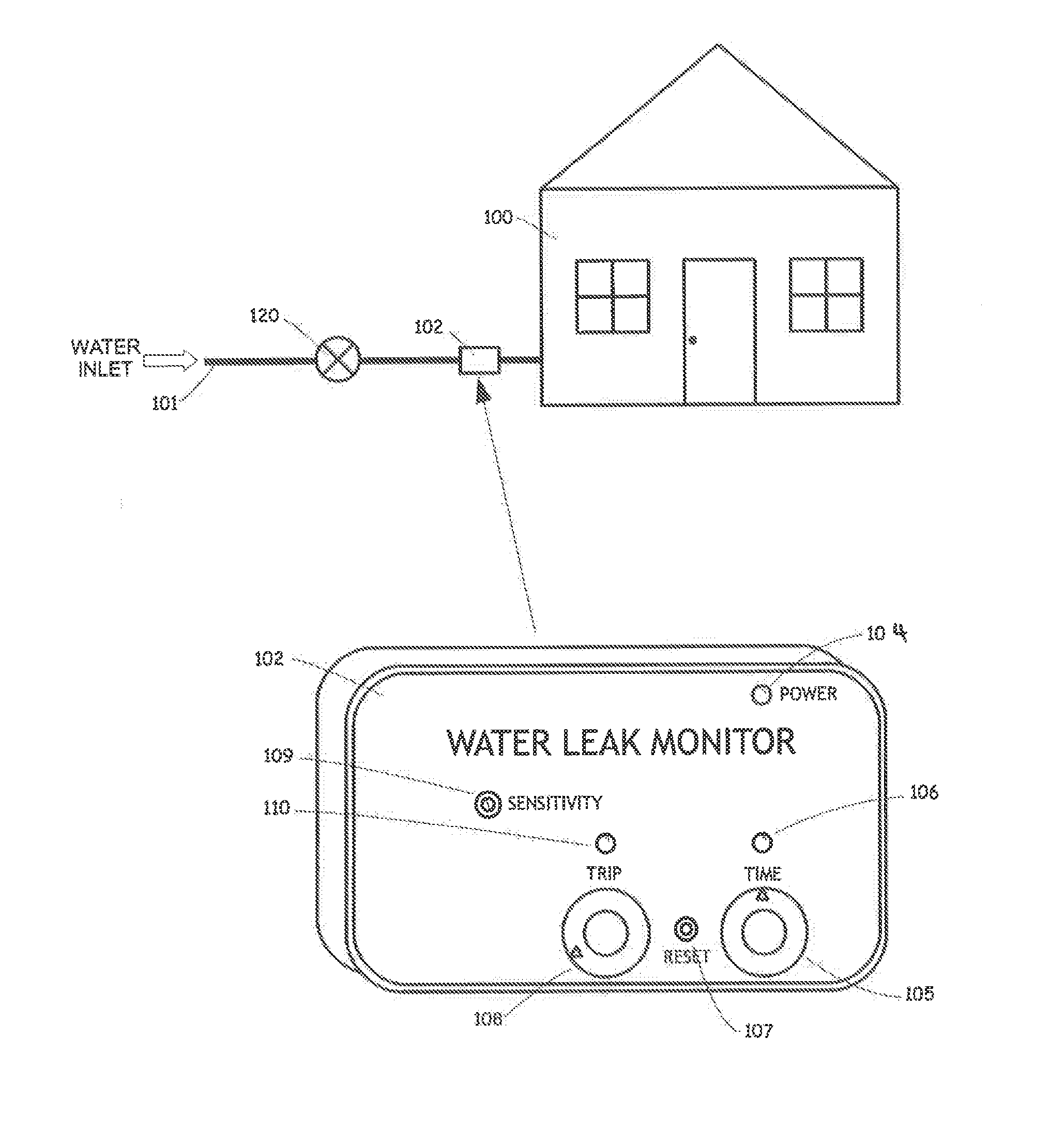 Non-invasive Thermal Dispersion Flow Meter with Fluid Leak Detection And Alert