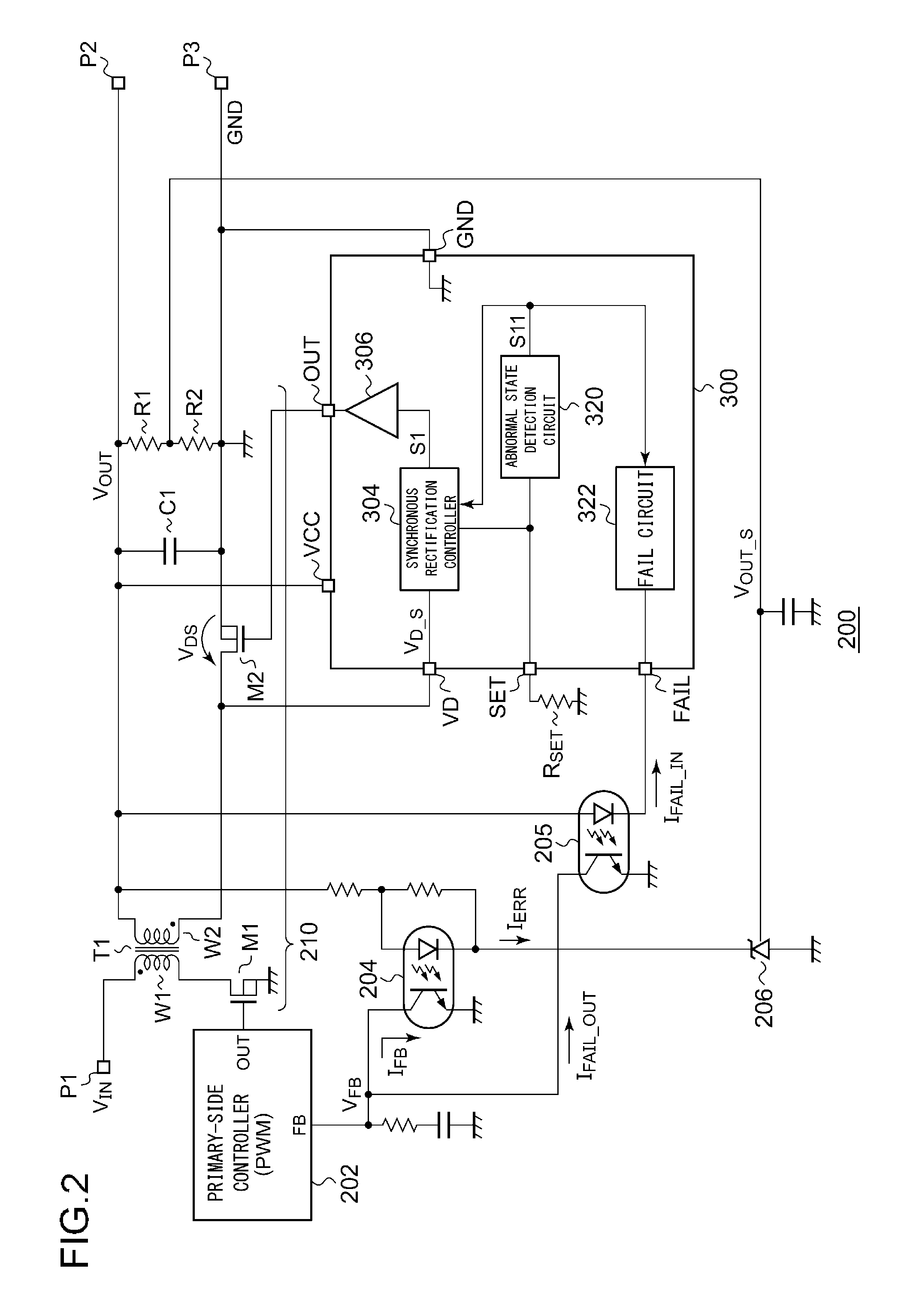 Insulated synchronous rectification dc/dc converter