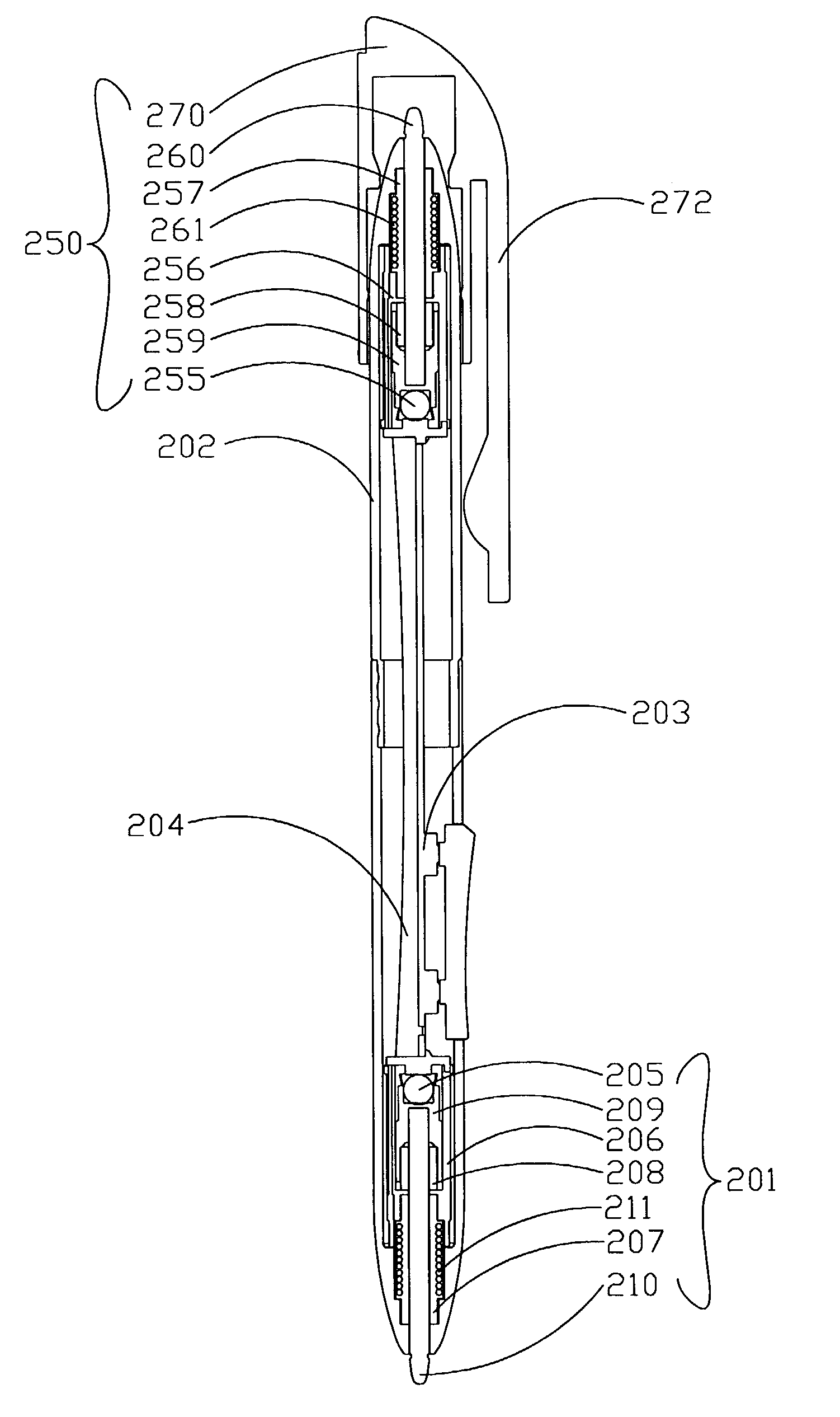 Electromagnetic induction pen-like device with writing function