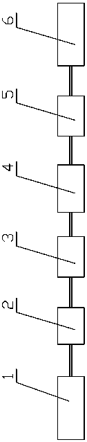 A steel wire online processing production line