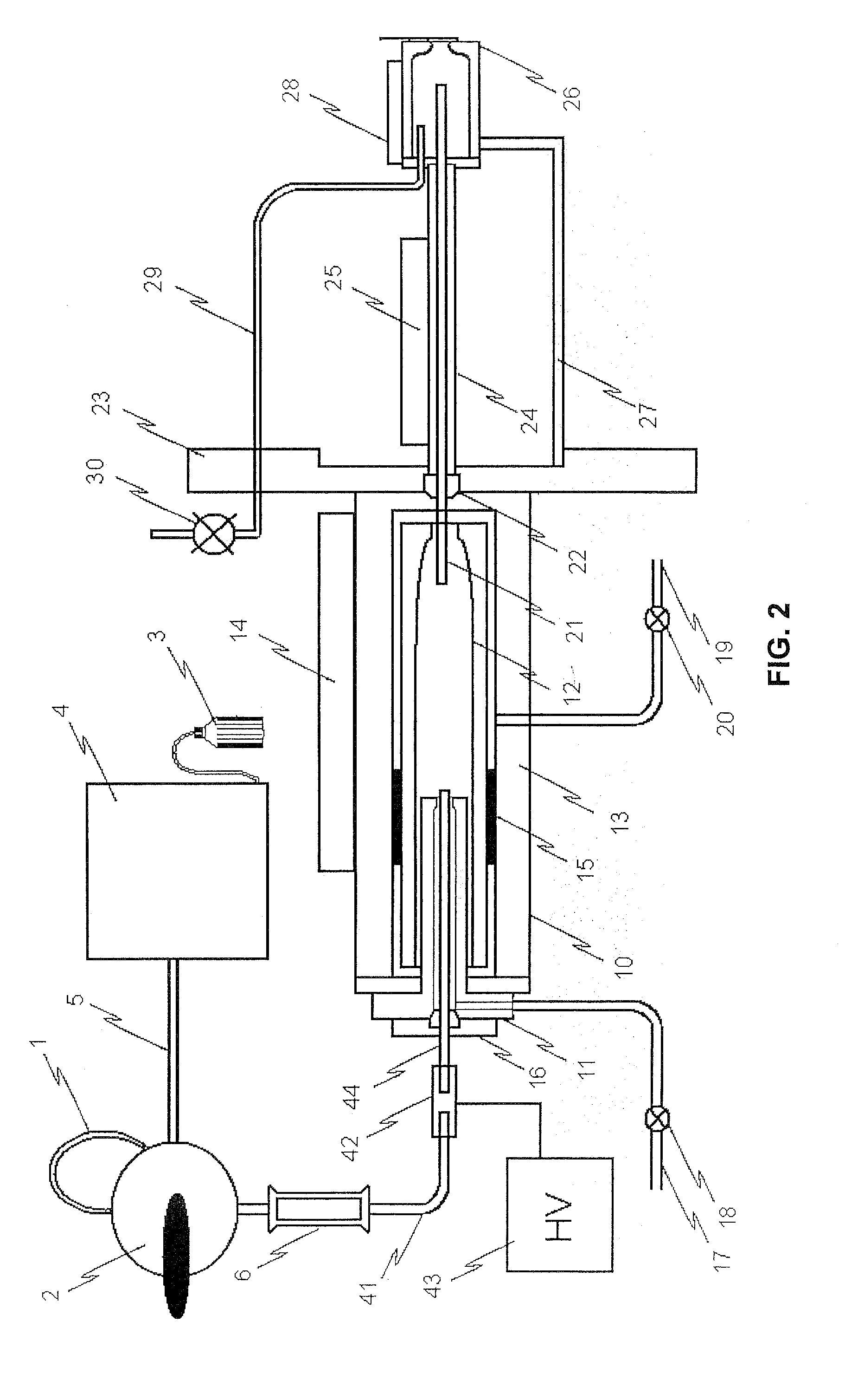Capillary separated vaporization chamber and nozzle device and method