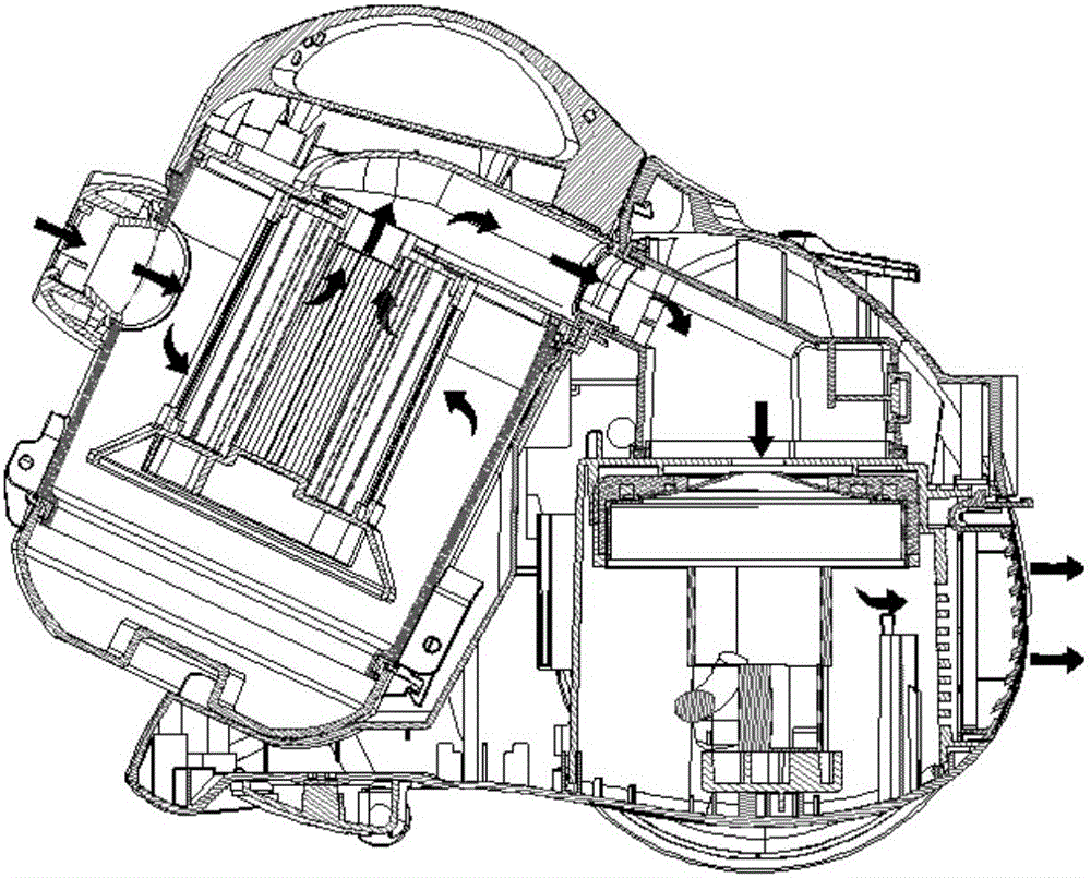 Engine cover structure and dust collector