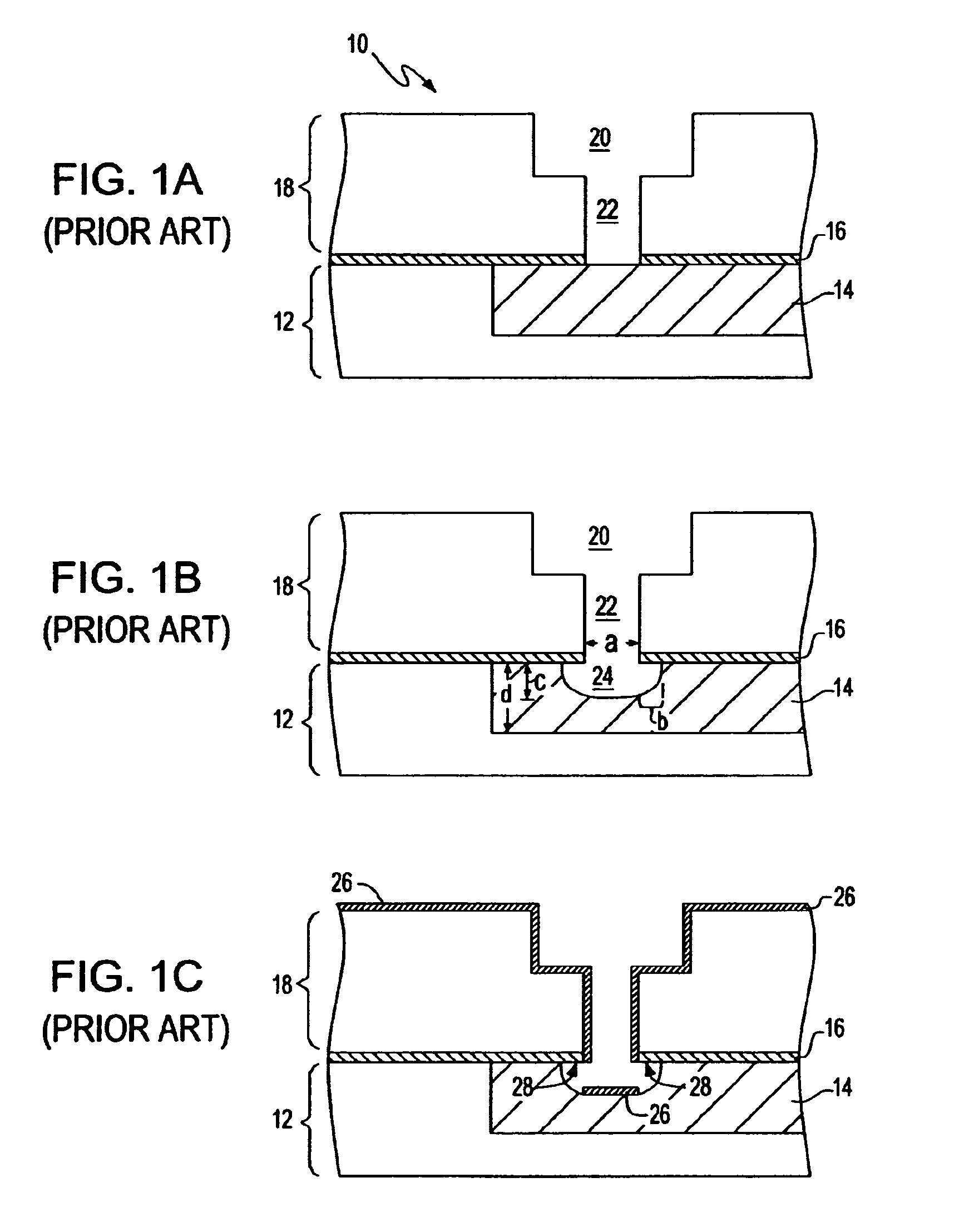 Structure and method of chemically formed anchored metallic vias