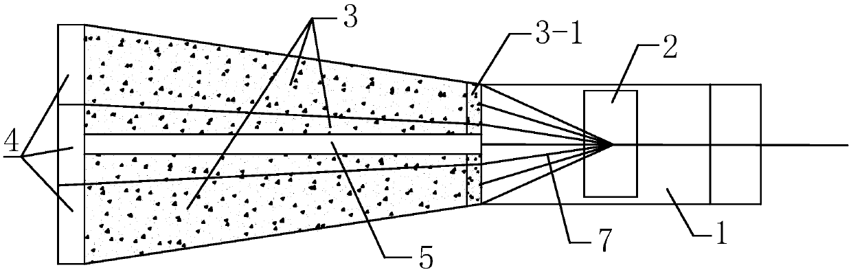 Combined anchorage of suspension bridge tunnel anchor and its building method