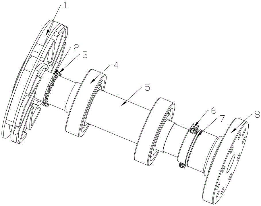 Thread quick-dismantling device applied to coupling water pump