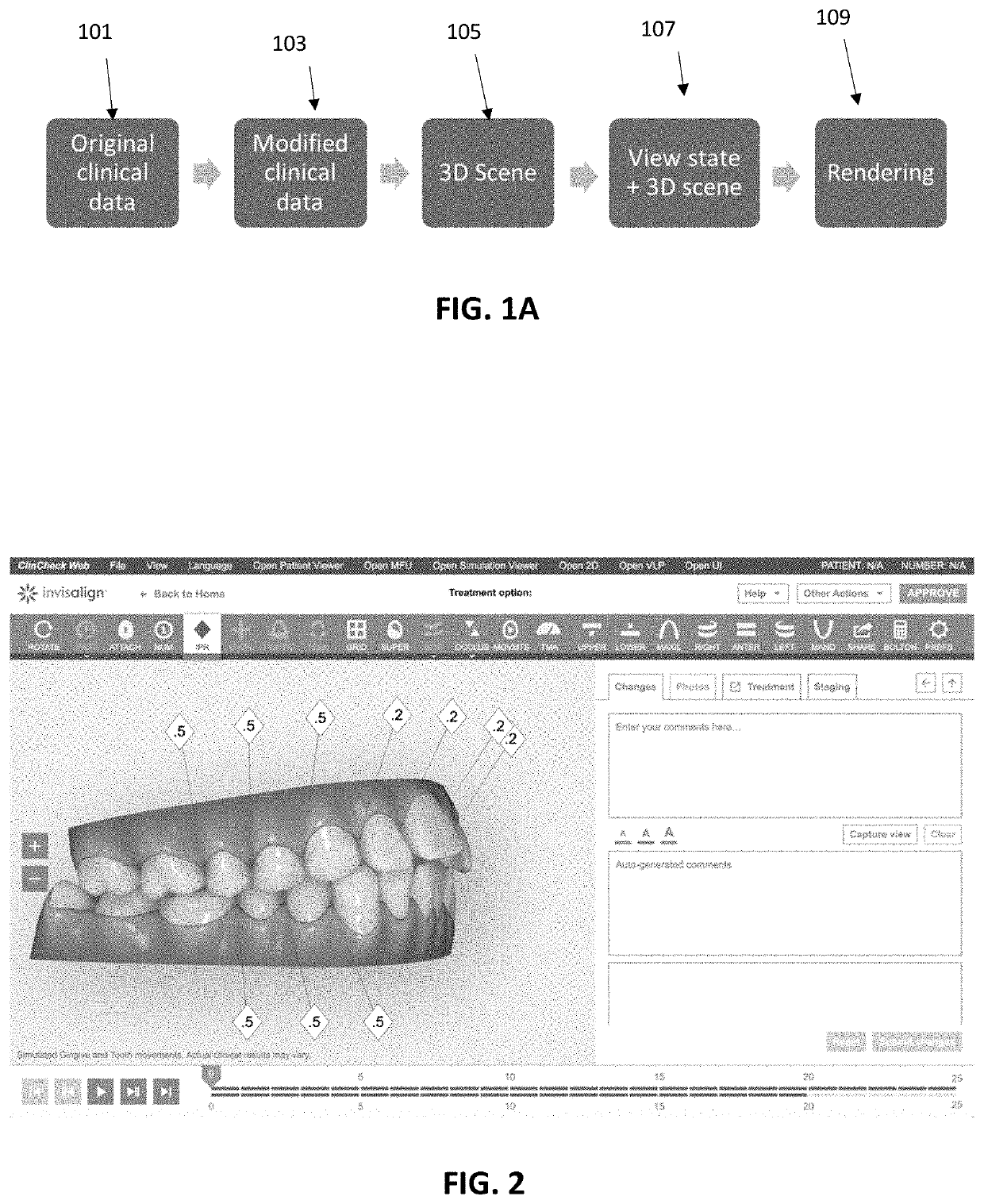 Visualization of clinical orthodontic assets and occlusion contact shape