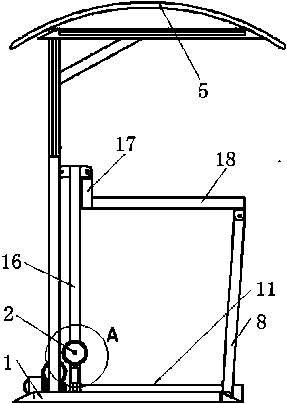 Lateral dual-layer parking device