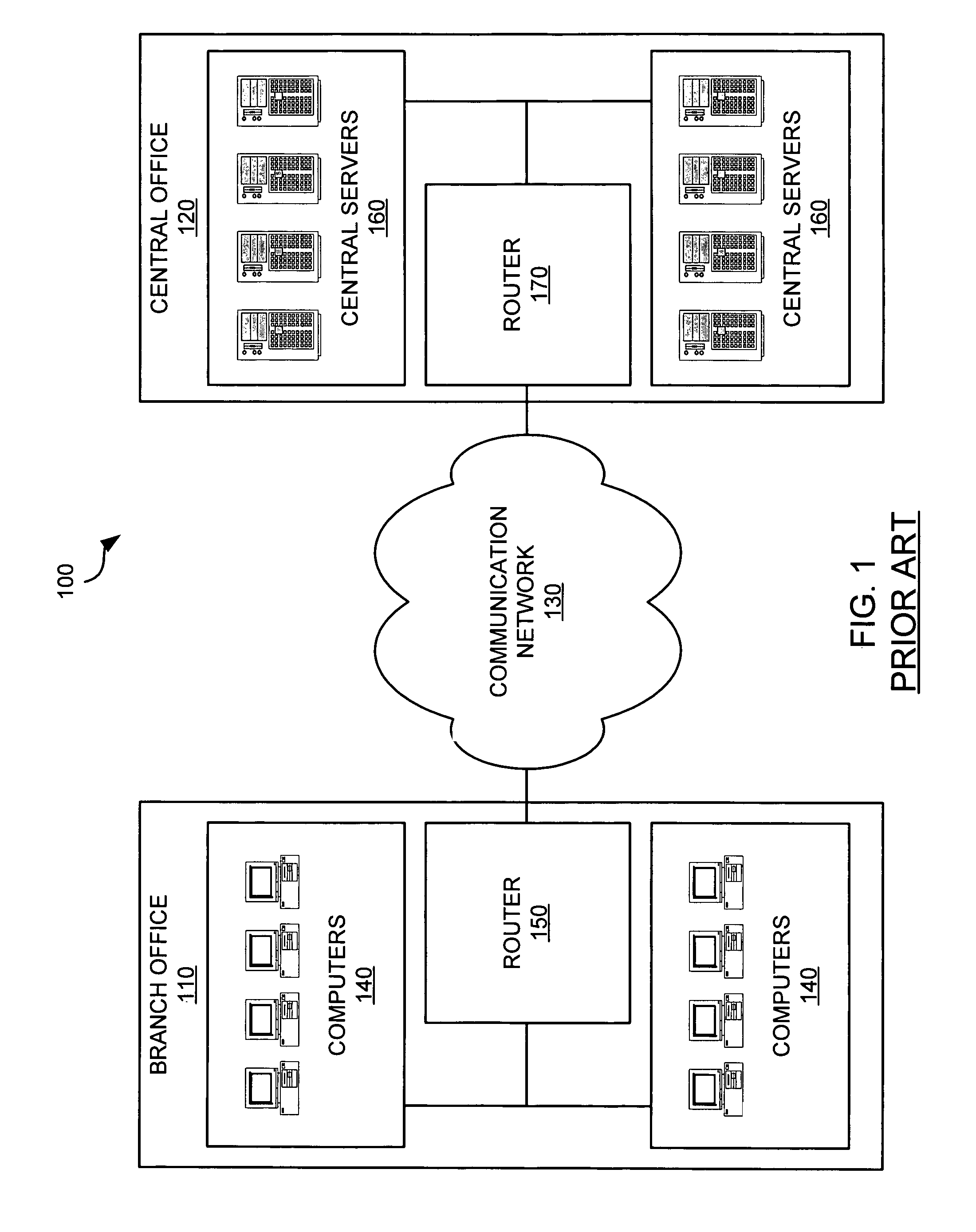 Network memory appliance for providing data based on local accessibility