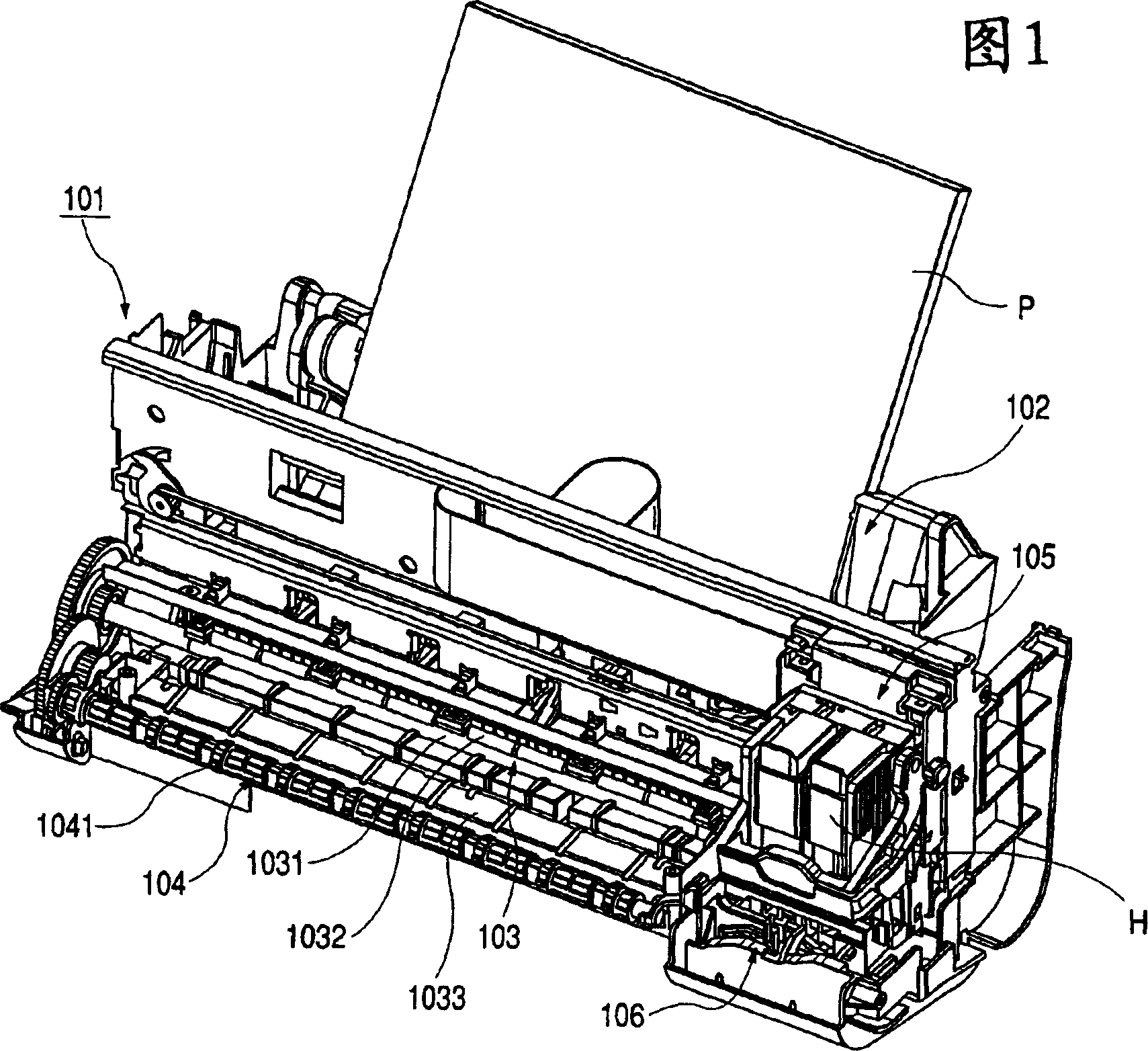 Ink-jet recording device and cleaning part of the same recording device