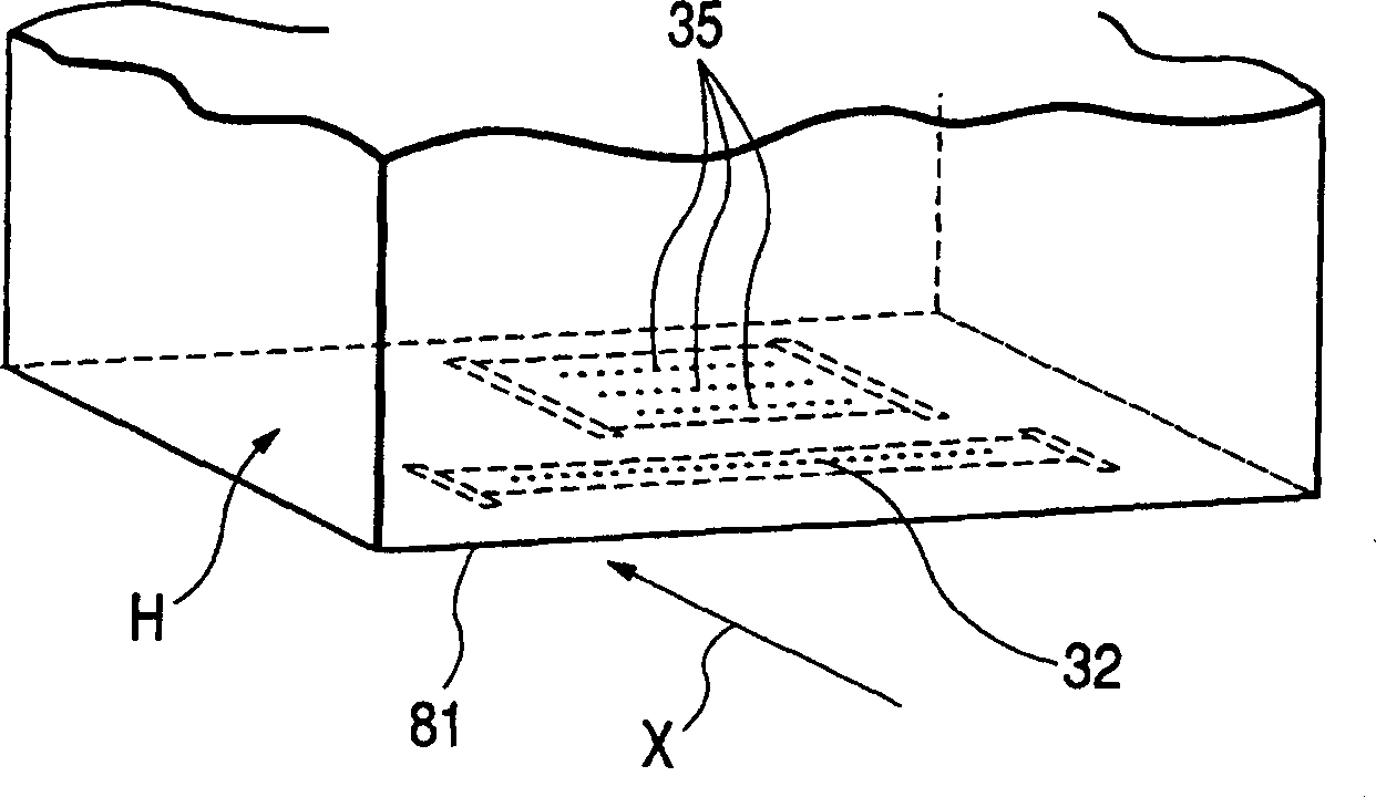Ink-jet recording device and cleaning part of the same recording device