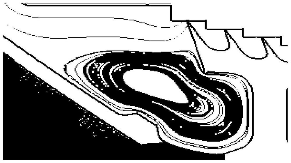 A bleed air arrangement for reducing the dissipation vortex in front of the grate plate