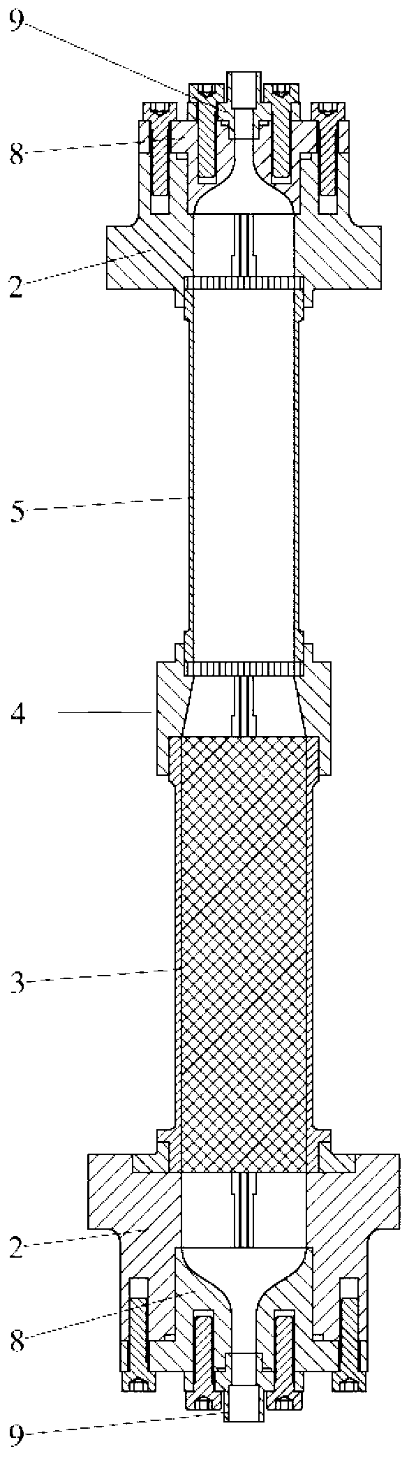 Flow guide structure inside hot end of U-type / linear pulse tube refrigerating machine and manufacturing method thereof