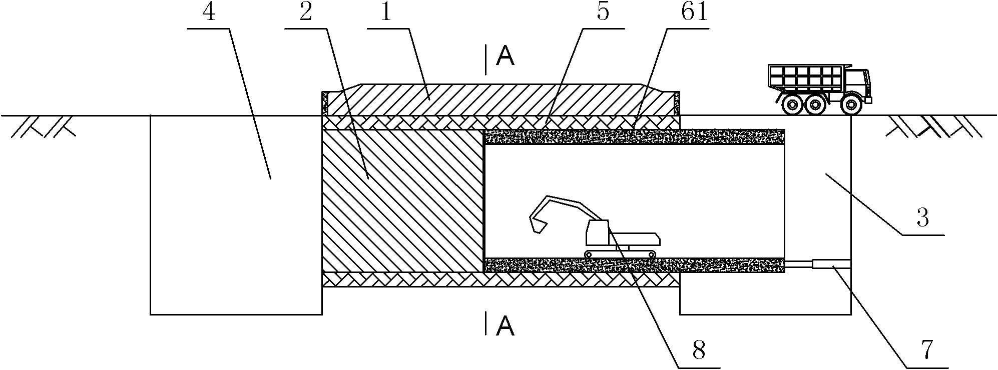 Construction structure and construction method of channel structure
