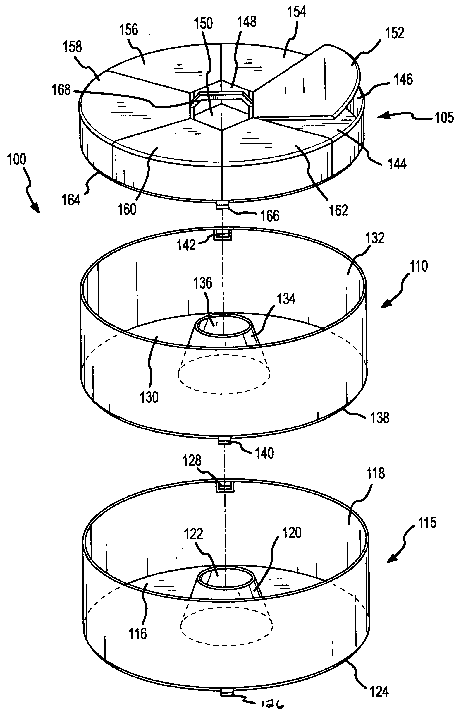 Stackable dispenser for coiled materials
