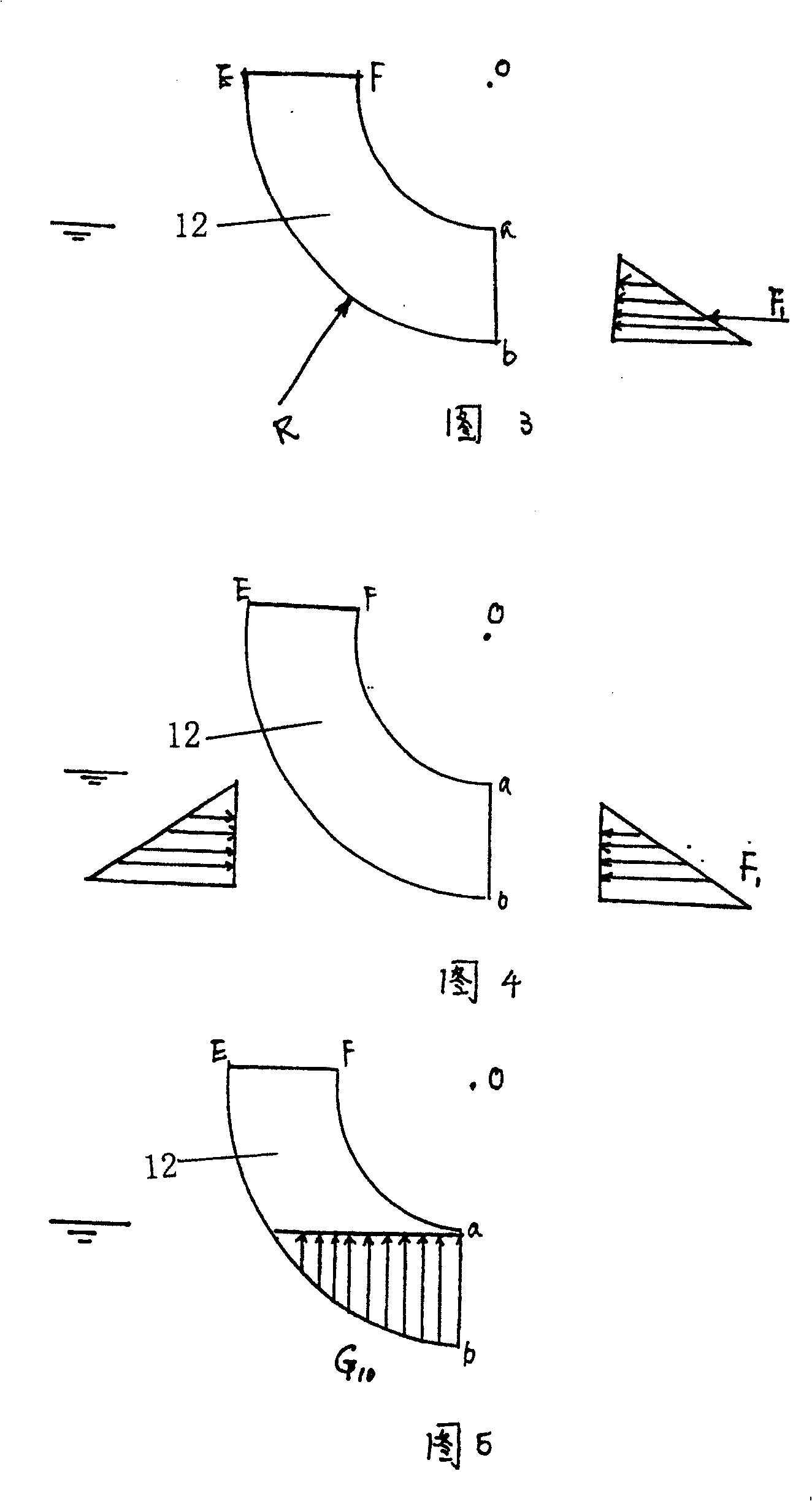 Hydrostatic surface pressure measuring apparatus for arbitrary face