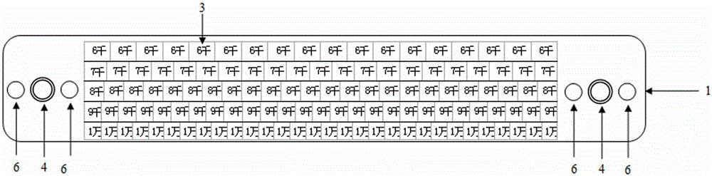 Collapsible type multi-specification crop experimental field density ruler