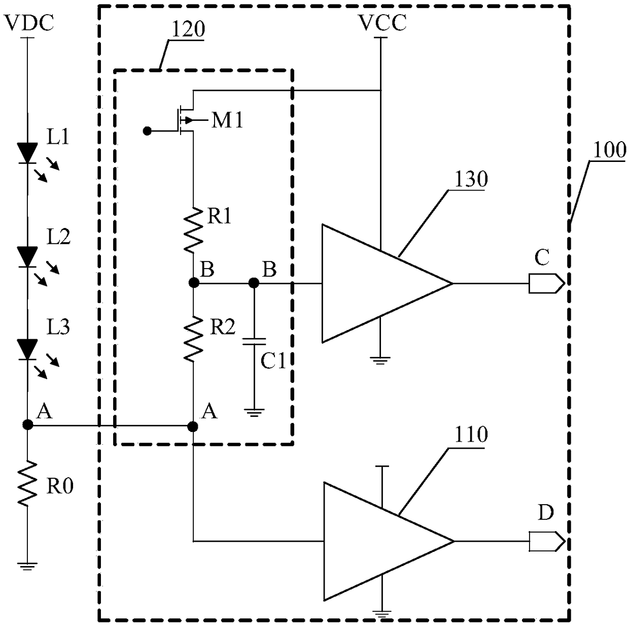 Circuit structure of chip