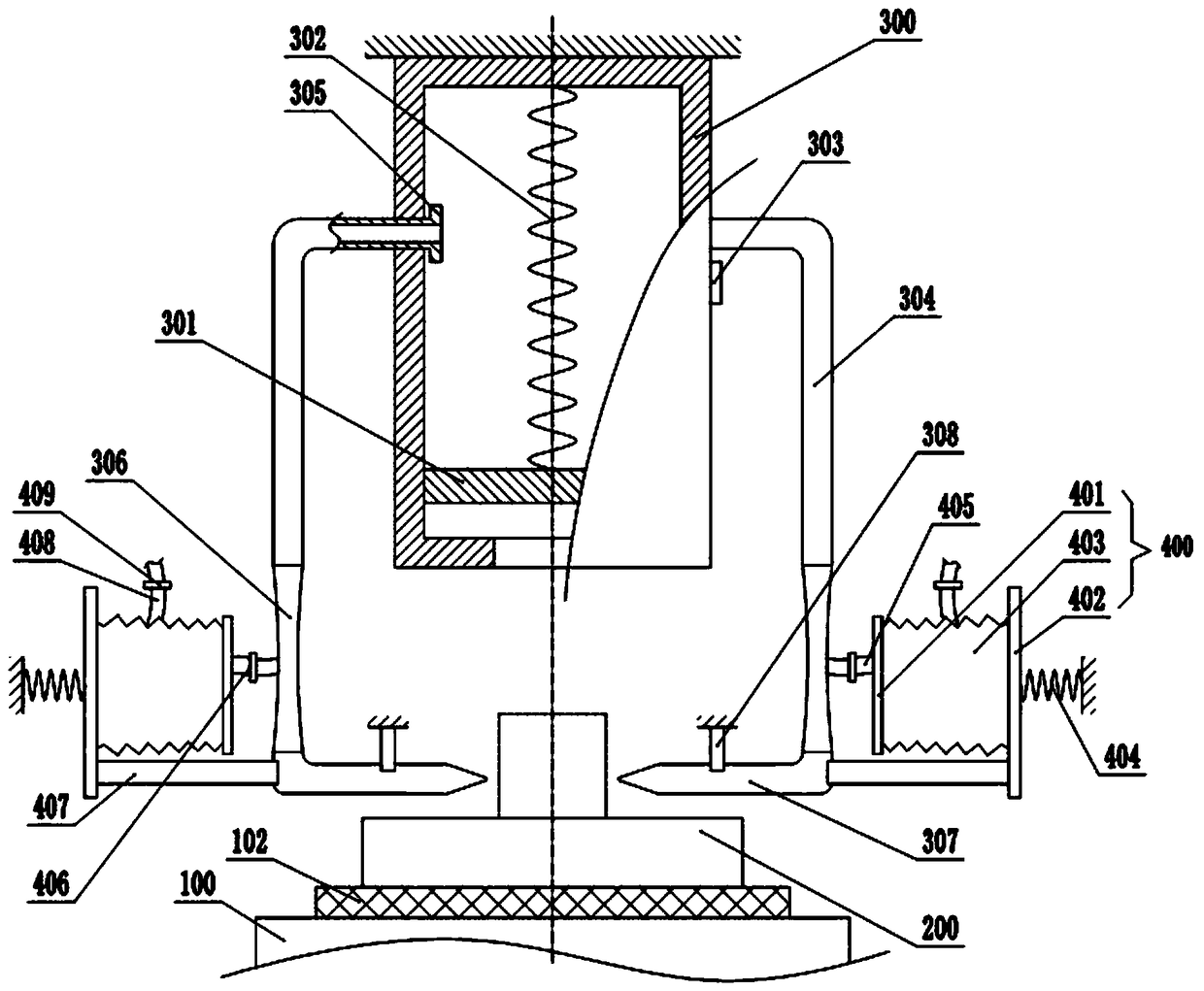 Strip sticking device for training shoe production