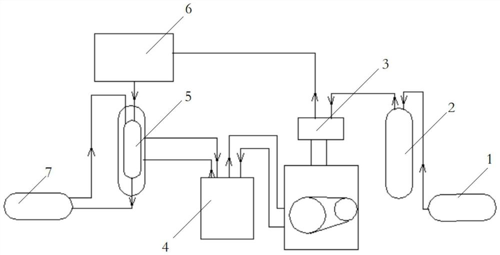 Bromotrifluoromethane residual gas recovery device