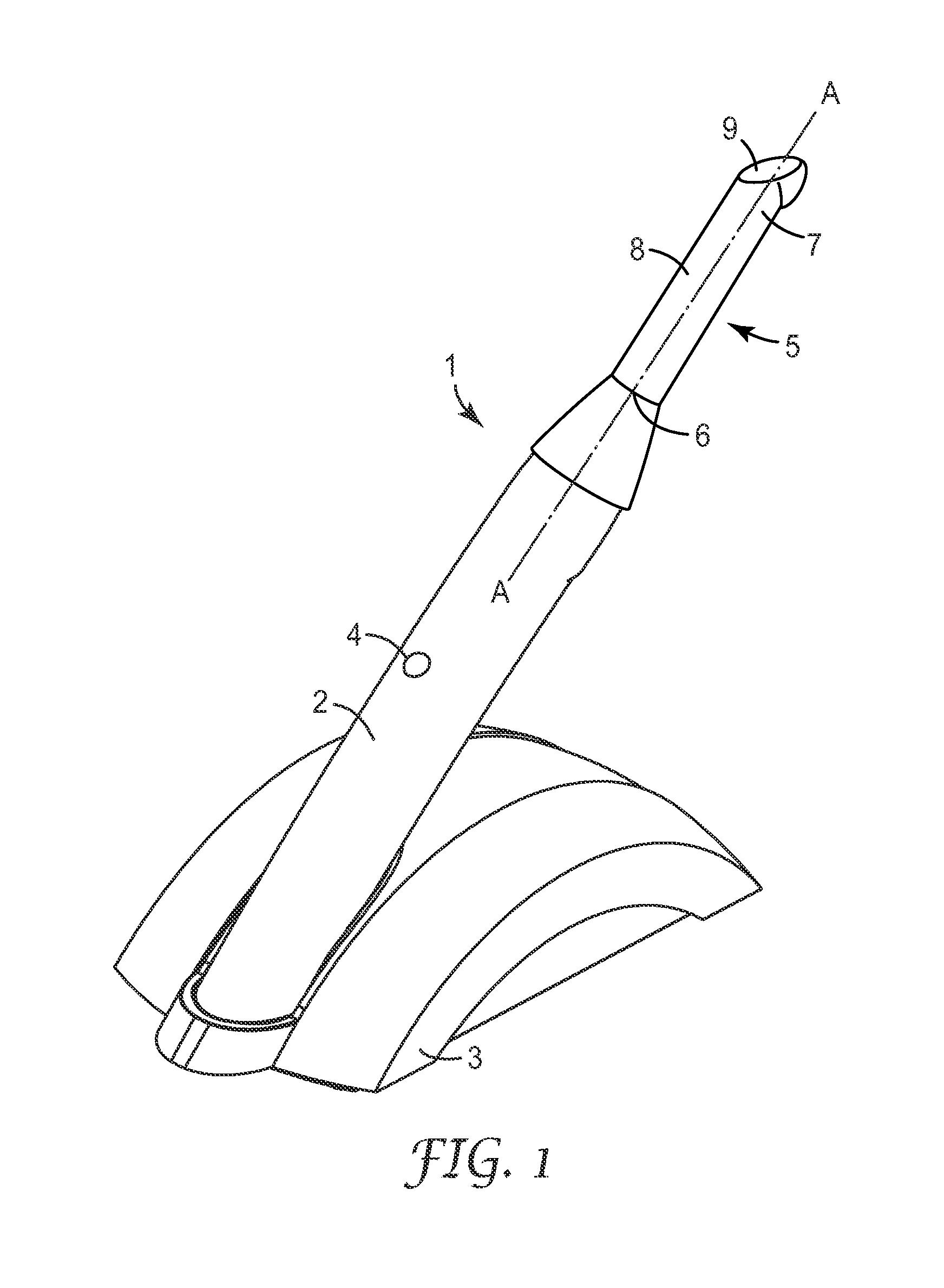 Light guide for a dental light device and a method of making the light guide
