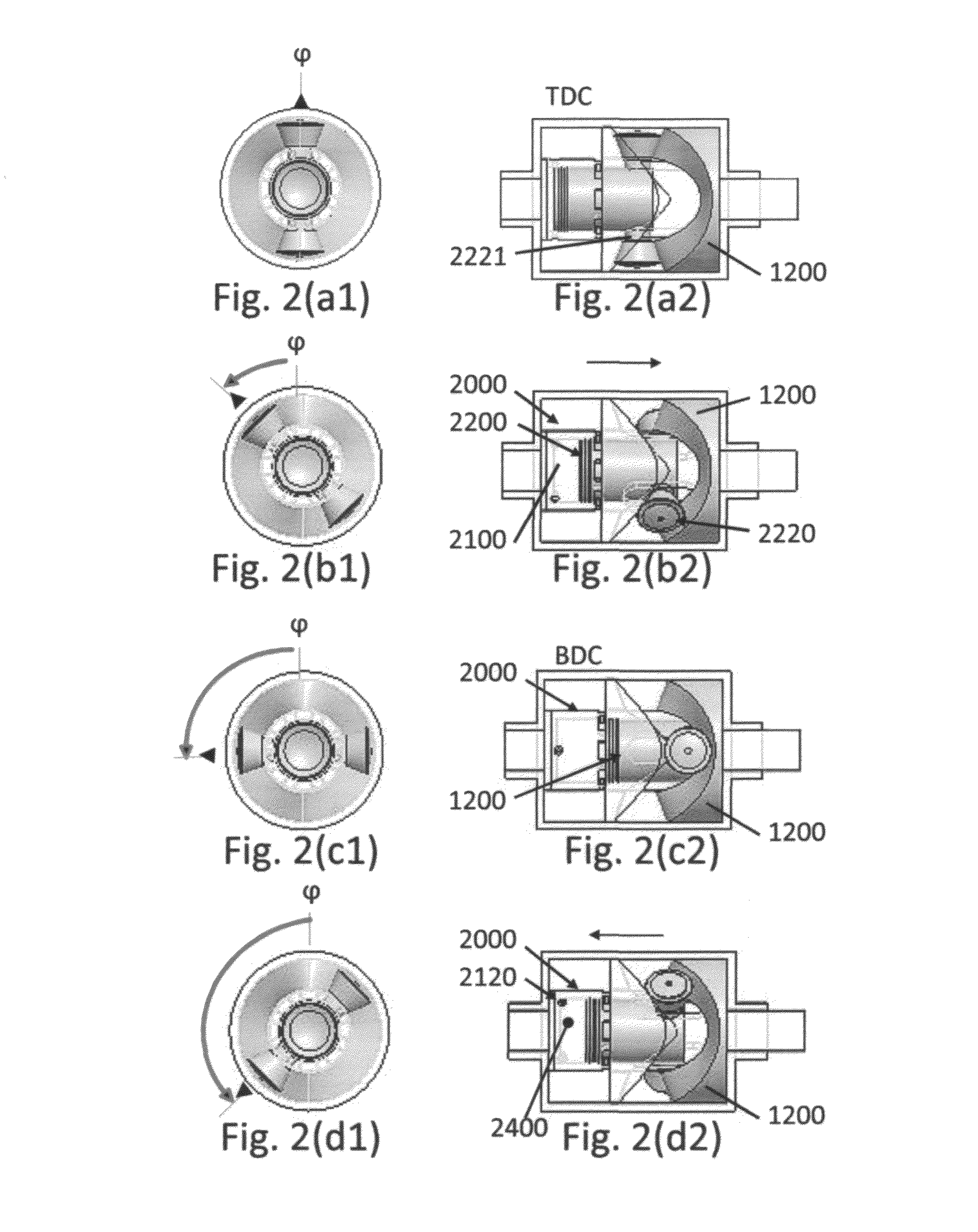 Barrel cam rotating cylinder engine