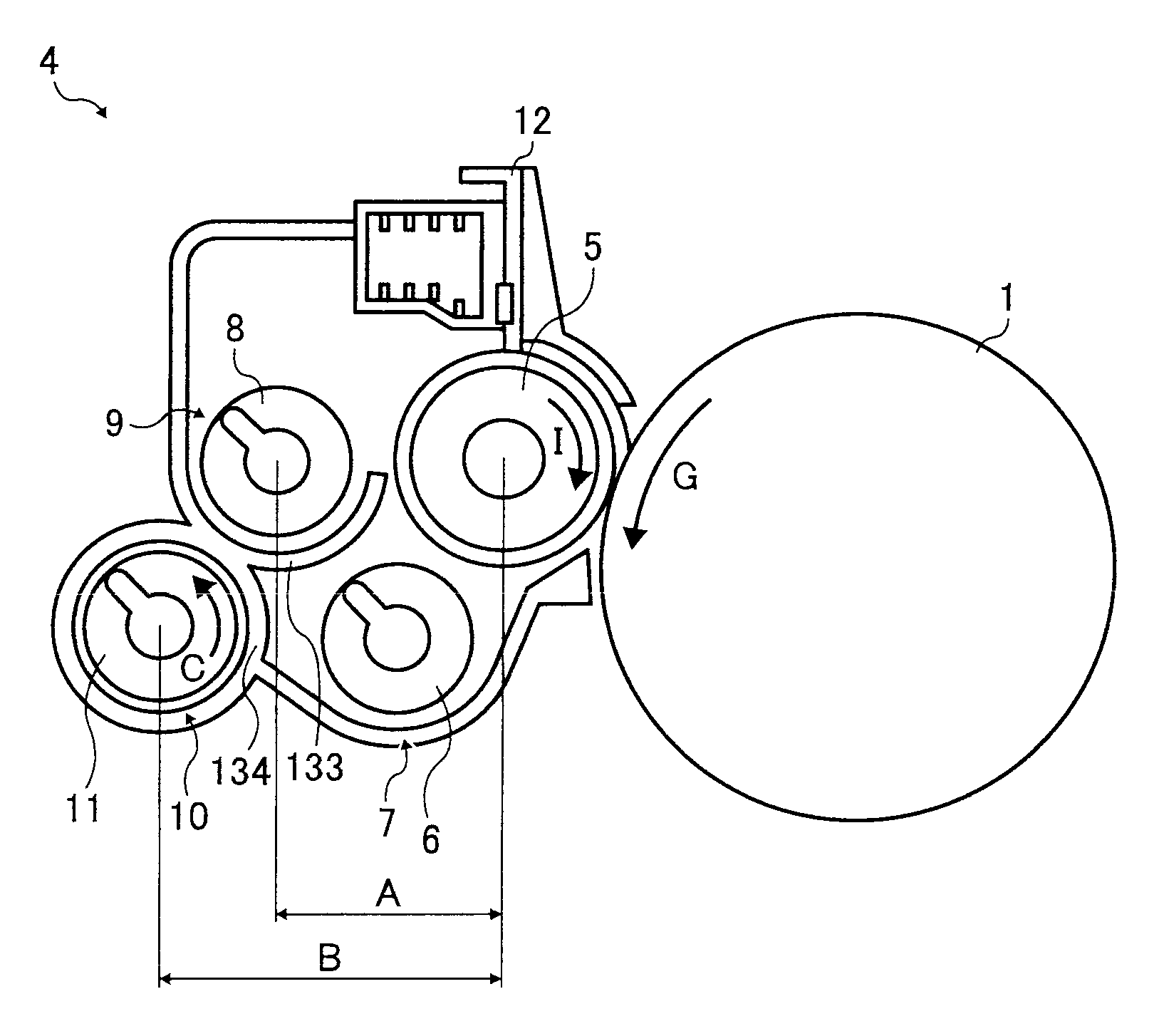Developing unit having effective developer transportability, and process cartridge and image forming apparatus using the same