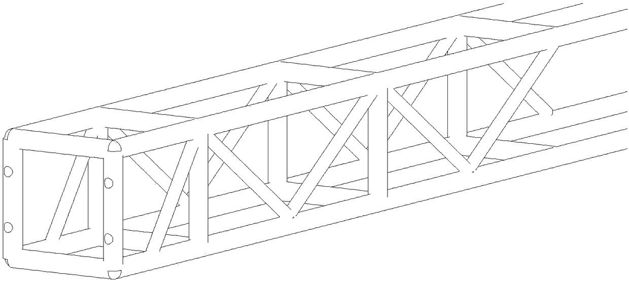 Assembly type big module overlapped beam and slab structure with three-dimensional truss temporary supports