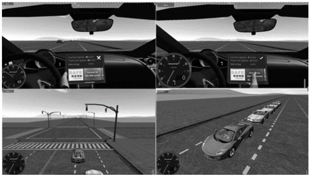 Interactive type visual simulation system under vehicle road collaborative environments
