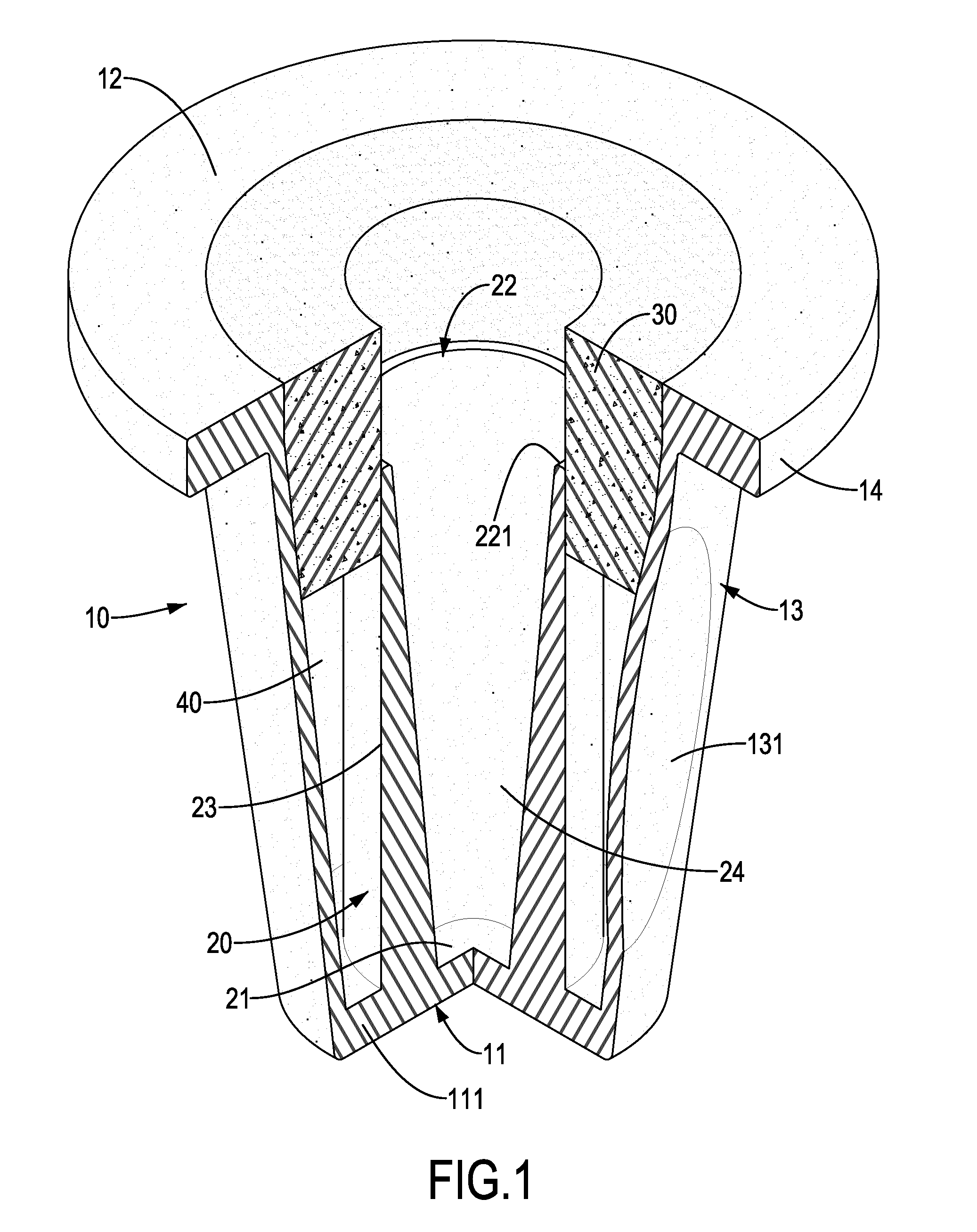 Water catchment device for umbrella