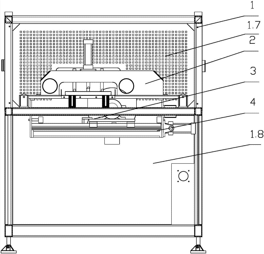 Profile material transecting device