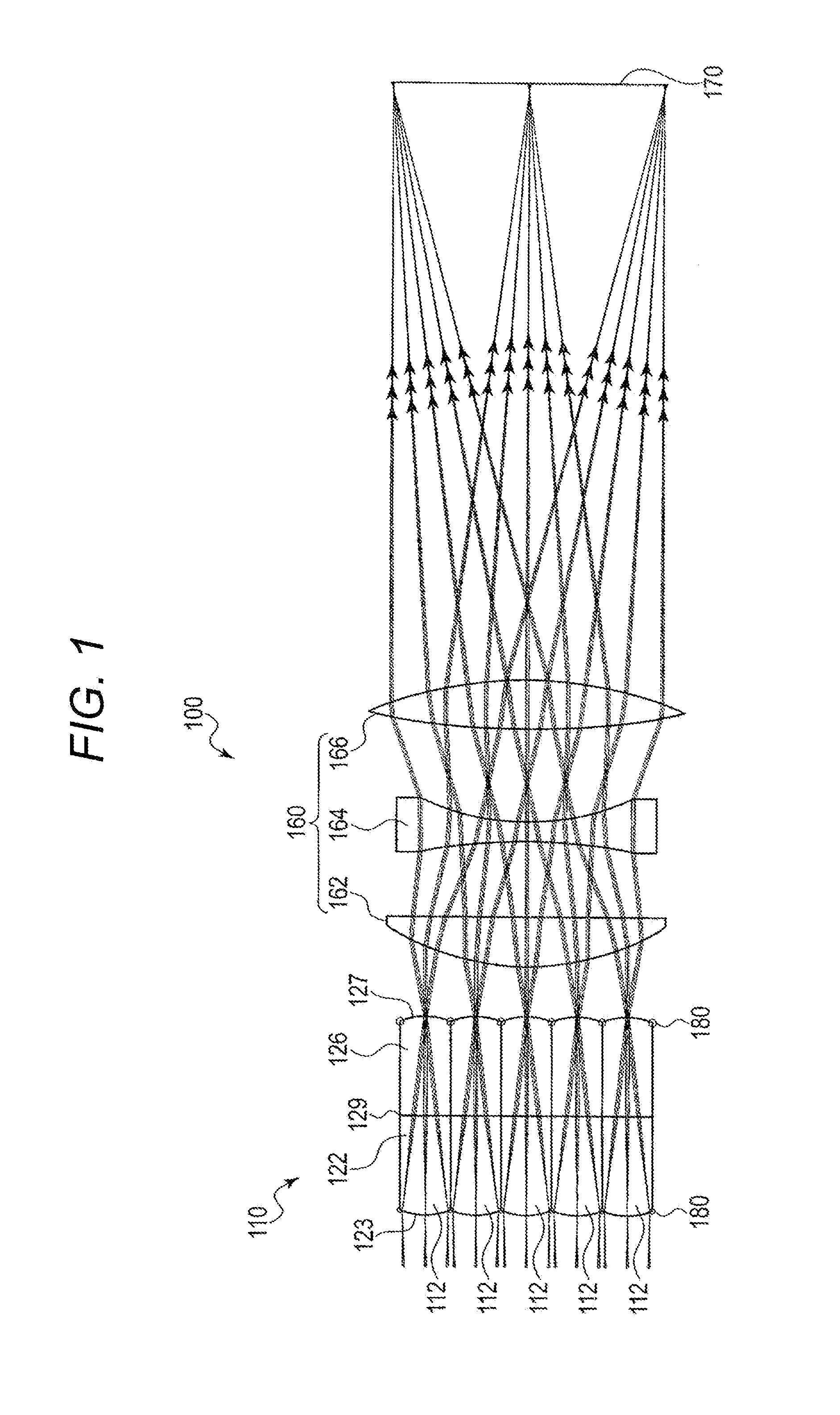 Microlens array, light intensity distribution uniformizing element having same, and projection apparatus having light intensity distribution uniformizing element