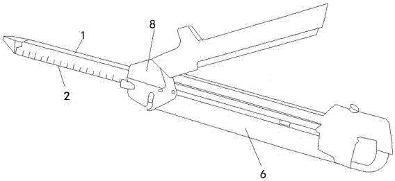 Straight Cutting Stapler with Intermediate Bridge Structure